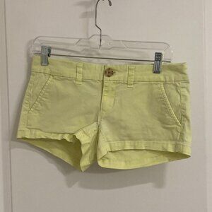 Electric Yellow American Eagle Short Shorts